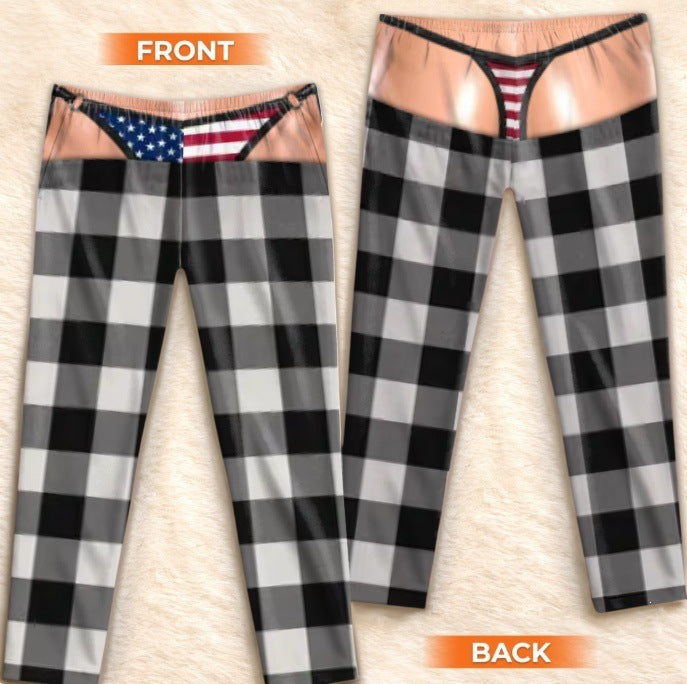 Christmas 3D Print Cotton Lounge Pants